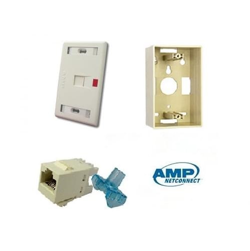 Bộ Outlet cho mạng LAN CAT6 COMMSCOPE 1 cổng