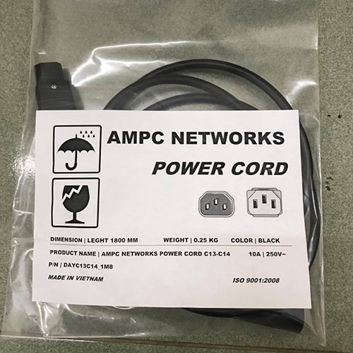 AMPC Cáp Power Cord, C13 to C14, 2.0m