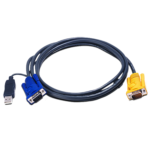 Aten 2L-5202UP Cáp KVM chuẩn USB to SPHD-15 Intelligent Cable 1.8m