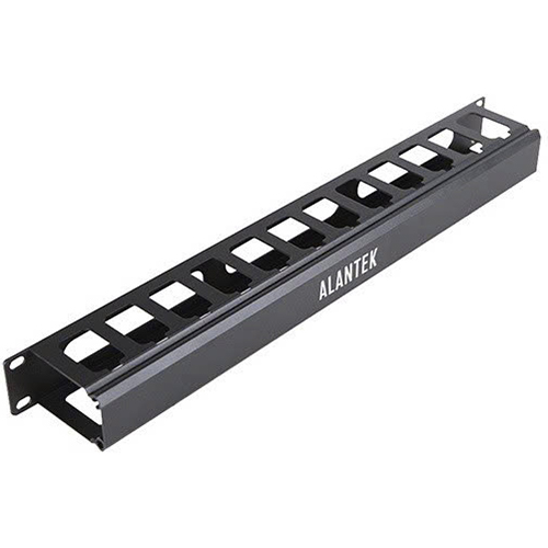 Alantek USA Management Panel with Front Cover,1 U Alantek 302-201ACM-1UBL