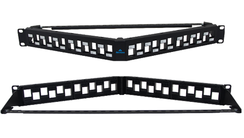 ABS Patch panel 24 port Shield NO Keystone Jack 19