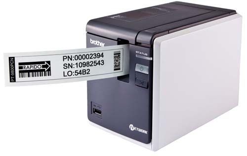 Máy in nhãn Brother PT-9800PCN, nhẵn TZ. Khổ in 6-36mm