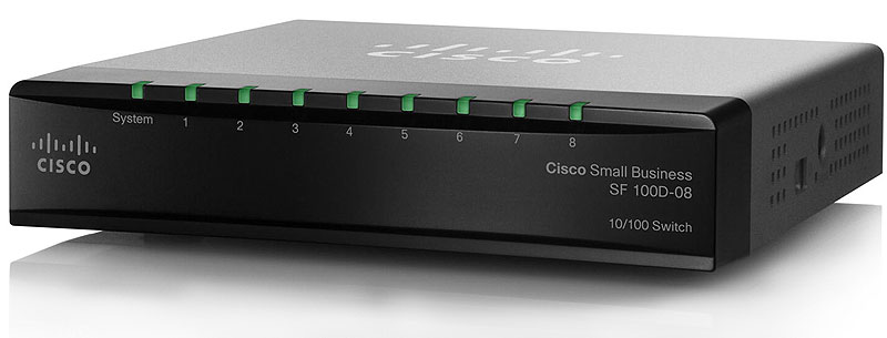 Cisco SD208 Desktop Switch, 8 Port 10/100 Mbps