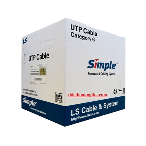Cáp mạng LS Cat 6 FTP 24AWG PVC CM UL