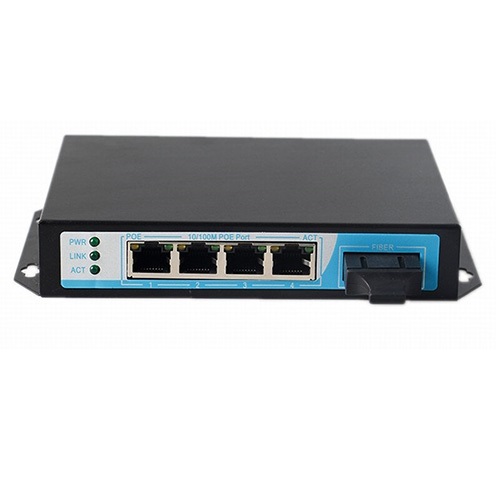 Switch cấp nguồn PoE 4 Port NetOne NO-ATG-41F