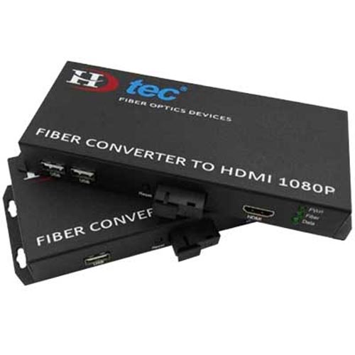 CONVERTER QUANG HDTEC KÉO DÀI HDMI 20KM CÓ ĐIỀU KHIỂN CHUỘT