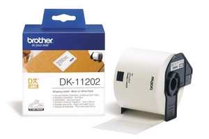 nhan brother dk11202 black on white  chu den nen trang kho 62mm x 100mm