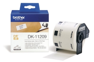 nhan brother dk11209 black on white chu den nen trang kho 62mm x 29mm