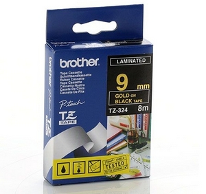 nhan brother tz324 gold on black  chu vang nen den rong 9mm
