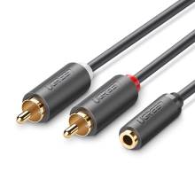 Cáp âm thanh 2 đầu Bông sen sang 3.5mm Âm AV102 Ugreen 10561