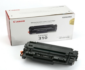 muc in canon 310 black toner cartidge