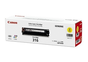 muc in canon 316 yellow toner cartridge