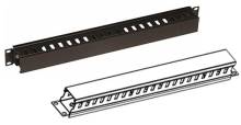 Datwyler Cable management 1U horizontal, plastic, black