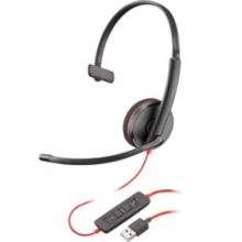 Poly Blackwire 3220 Monaural USB-A/C Headset
