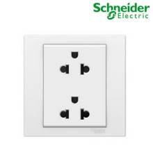 Bộ ổ cắm đôi 3 chấu 16A Vivace Schneider KB426UES2_WE_G19