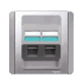 Schneider Digilink Face Plate 2 port